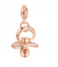 ROSATO charm in the shape of a pacifier. RZ022.