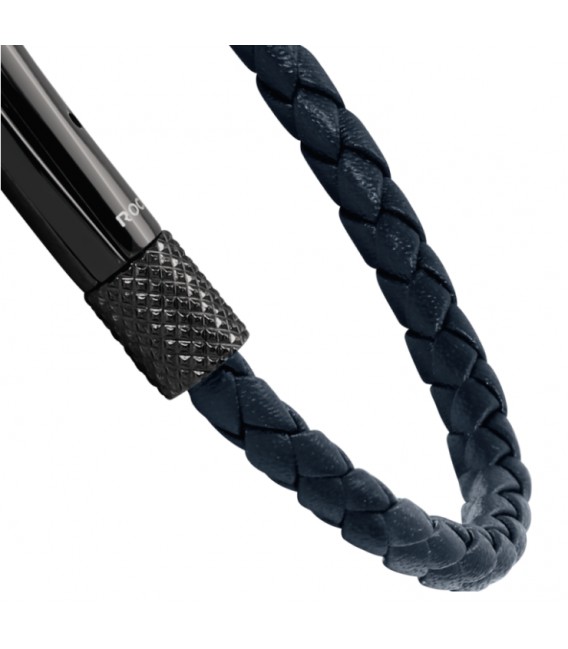 ROCHET bracelet for men. DRIVER. Blue leather.