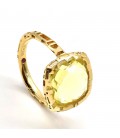 The Fifth Season by Roberto Coin. Silver ring with citrine quartz